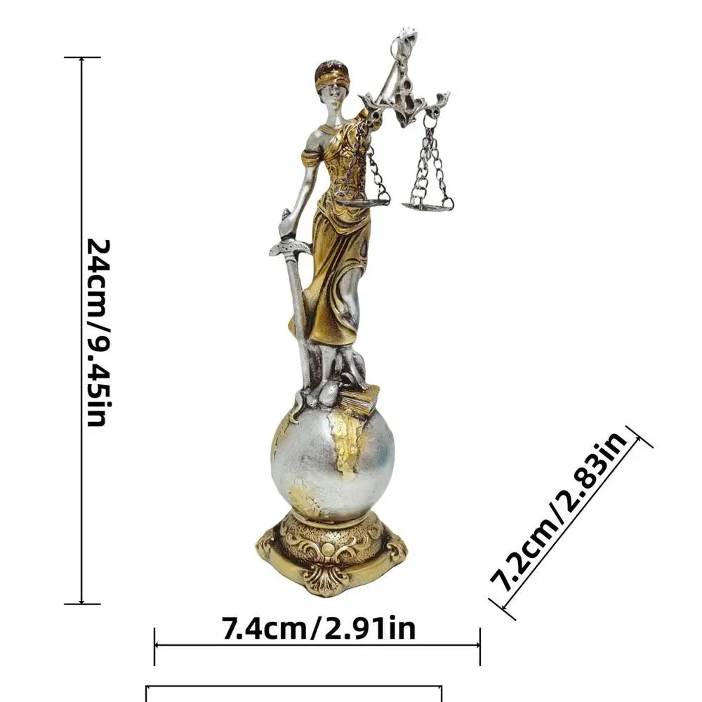 🏛️ Themis – Greek Goddess of Justice Statue | Blind Lady Justice Figurine | Mythology-Inspired Home Decor