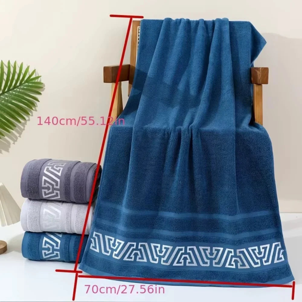Thick 380g Pure Cotton Blend Bath Towel (70x140cm) | Ultra Soft, Highly Absorbent & Non-Shedding 🧖‍♀️