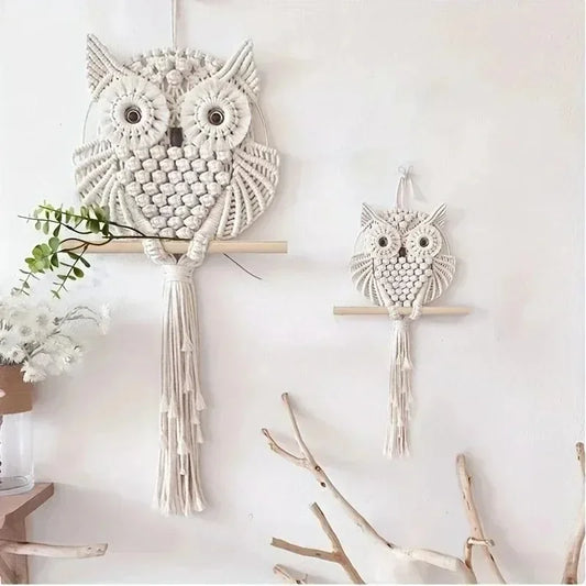 Macrame Owl Hanging Ornament