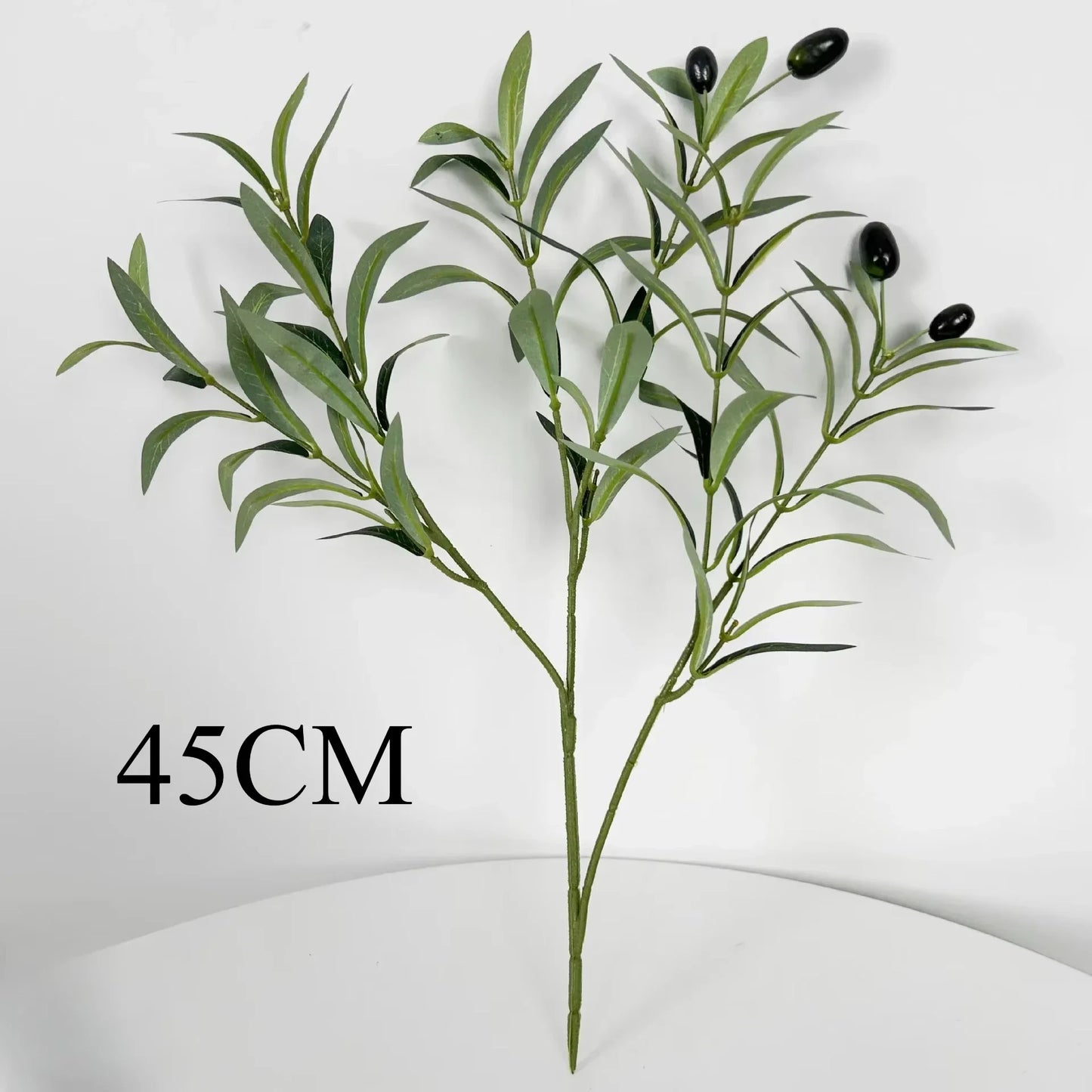 Artificial Olive Branches with Leaves and Fruit – Green Simulation Plants for Wedding, Hotel & Home Decoration Photo Props