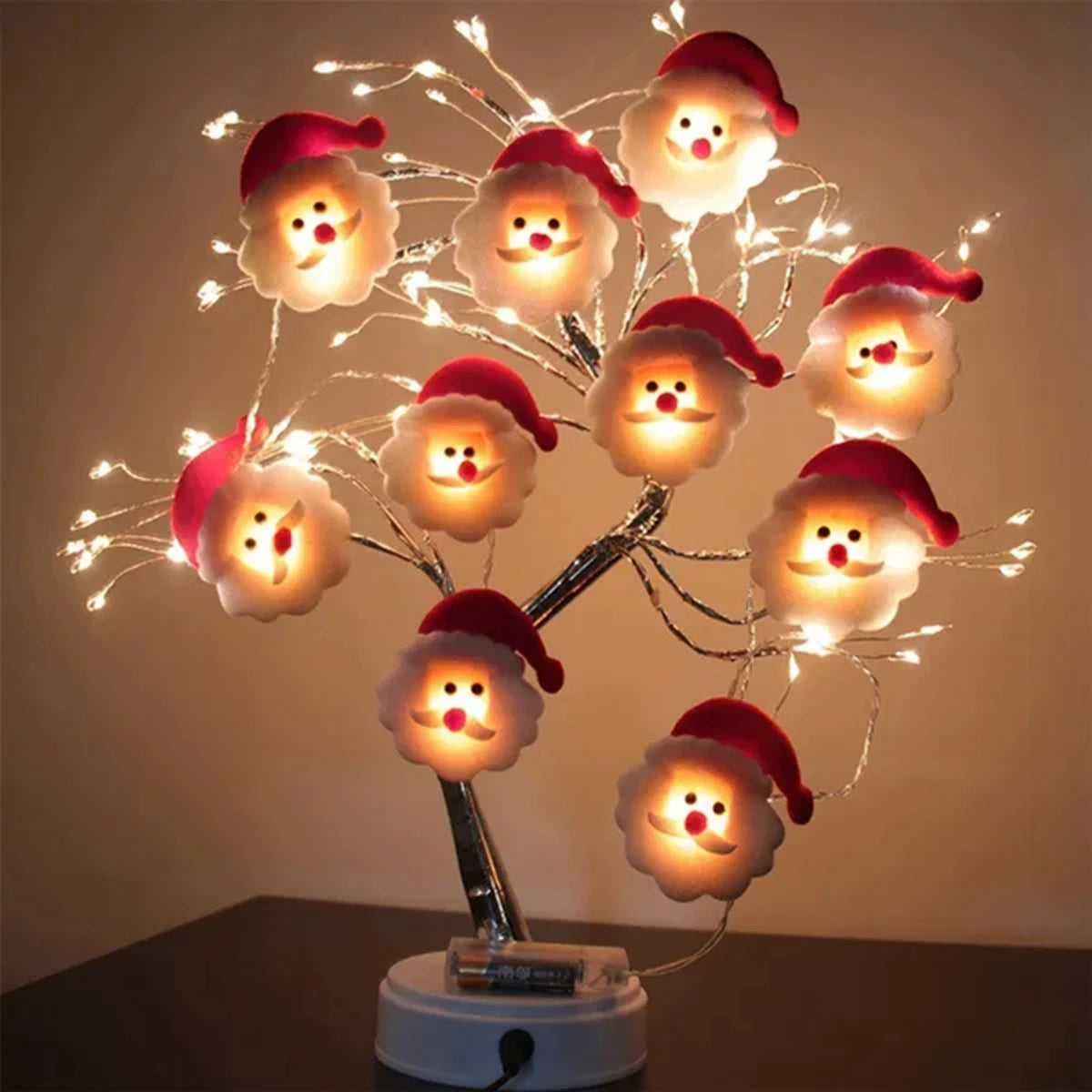Santa Claus LED Garland String Lights 💡 | Festive Merry Christmas & Tree Decor for Home 2025 | New Year Gift Idea ✨
