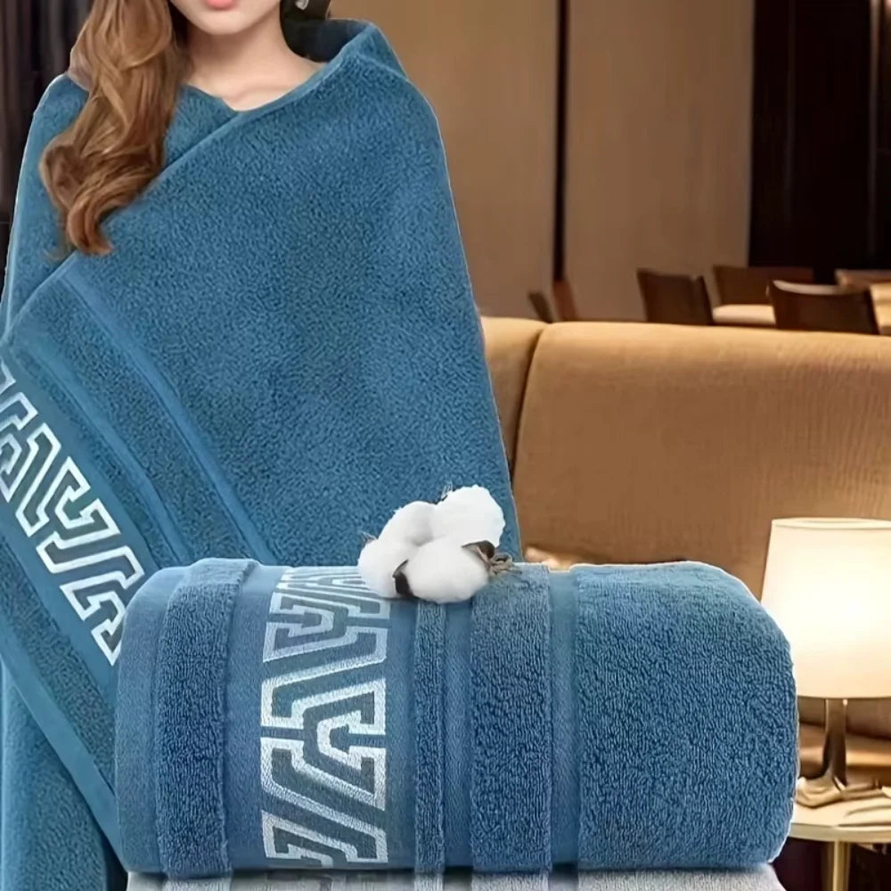 Thick 380g Pure Cotton Blend Bath Towel (70x140cm) | Ultra Soft, Highly Absorbent & Non-Shedding 🧖‍♀️