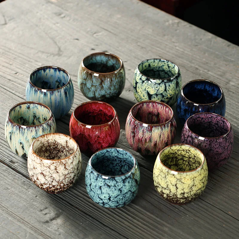 Ceramic Porcelain Tea Cup – Pottery Drinkware, Coffee & Wine Mug, 1Pc Tableware