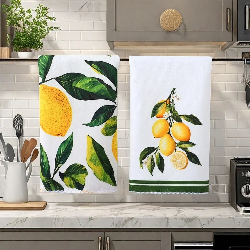 Lemon Dish Cloth Set – Fresh Style for Cooking & Cleaning