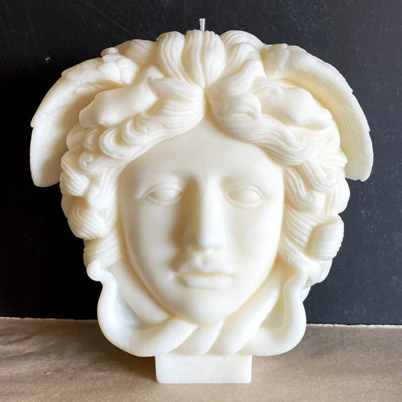 DIY Medusa Head Silicone Mold – Greek Mythology Sculpture Wax & Aromatherapy Soap Mold