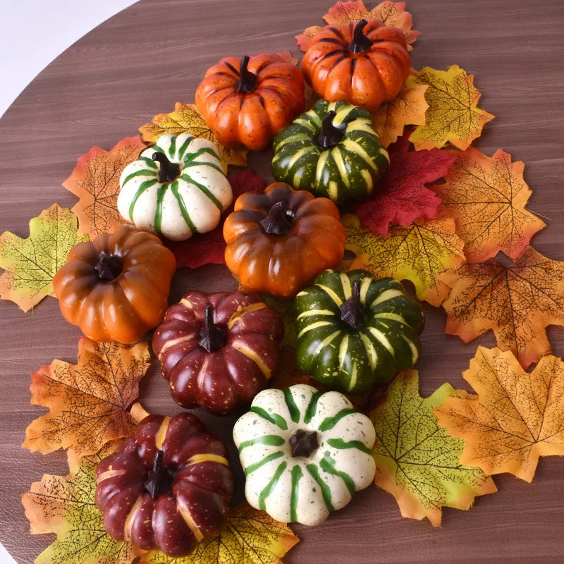🍂 Mini Artificial Foam Pumpkins (10-Pack) 🎃