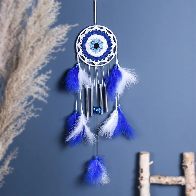 Blue Evil Eye Dreamcatcher Hanging Ornament