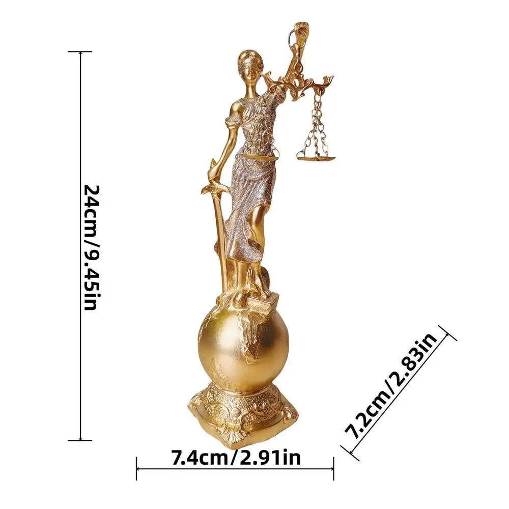 🏛️ Themis – Greek Goddess of Justice Statue | Blind Lady Justice Figurine | Mythology-Inspired Home Decor