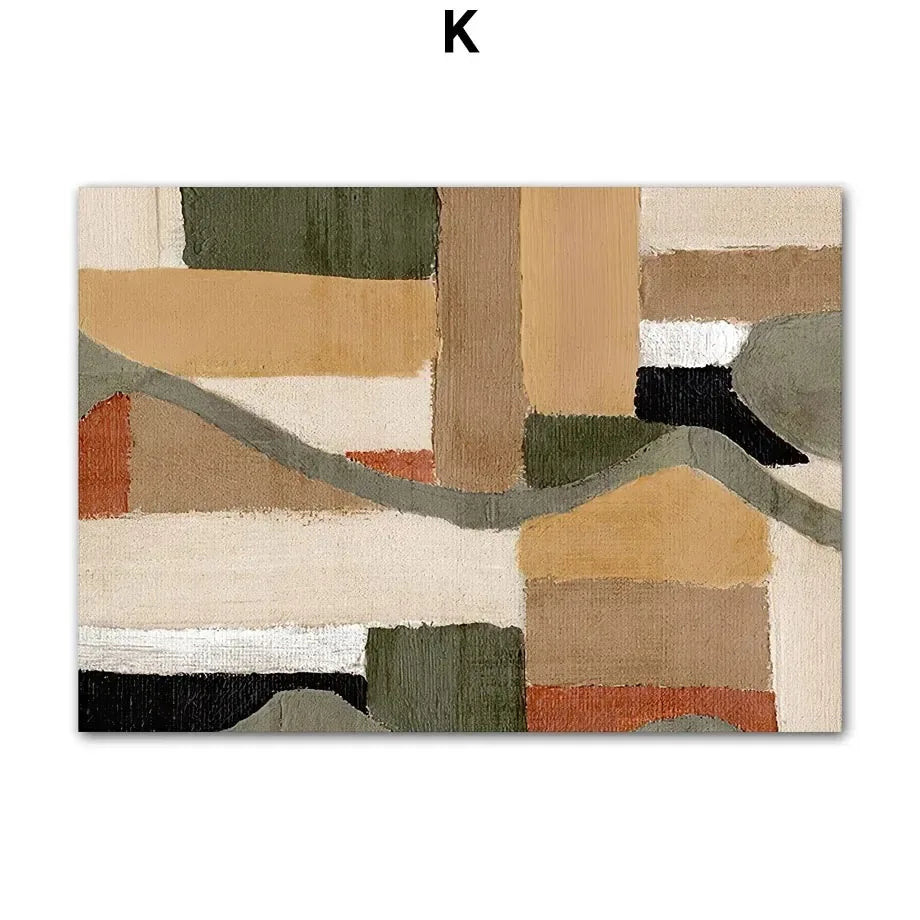 Contemporary Abstract Wall Art – Flower Vase & Girl Canvas for Living Room Decor