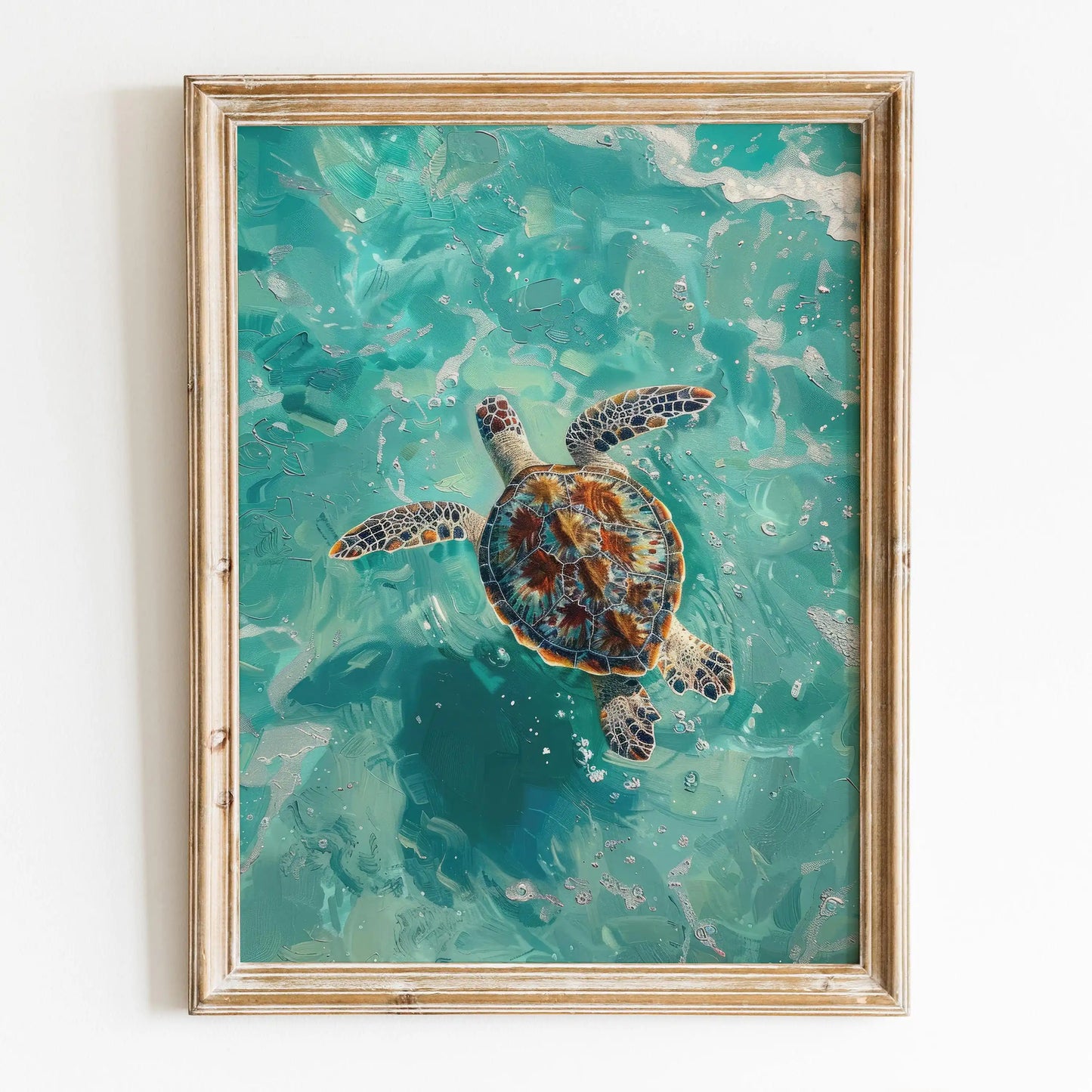 🌴 Greek Summer Beach Canvas Wall Art – Modern Coastal Decor