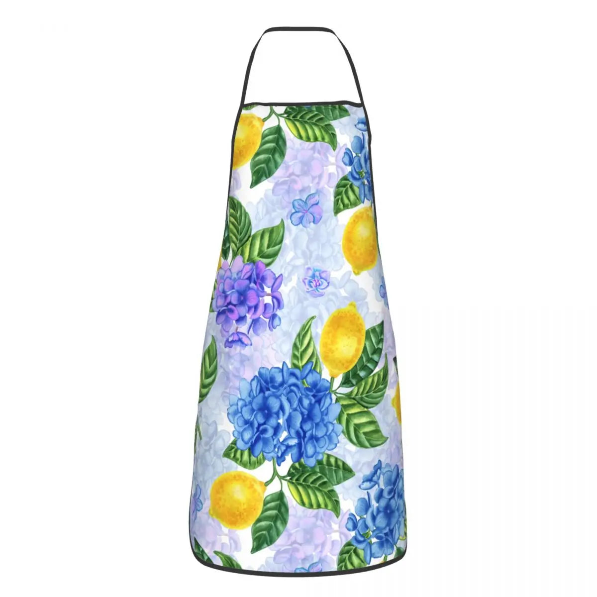 Custom Sicilian Tiles Summer Fruit Apron – Oranges & Lemons Bib for Women & Men, Unisex Kitchen Cooking Tablier