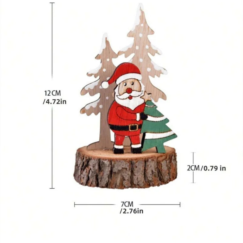🎄✨ Mini Wooden Christmas Tree – Desktop Decoration | Wooden Ornaments for Holiday Table & Home Décor ✨🌟
