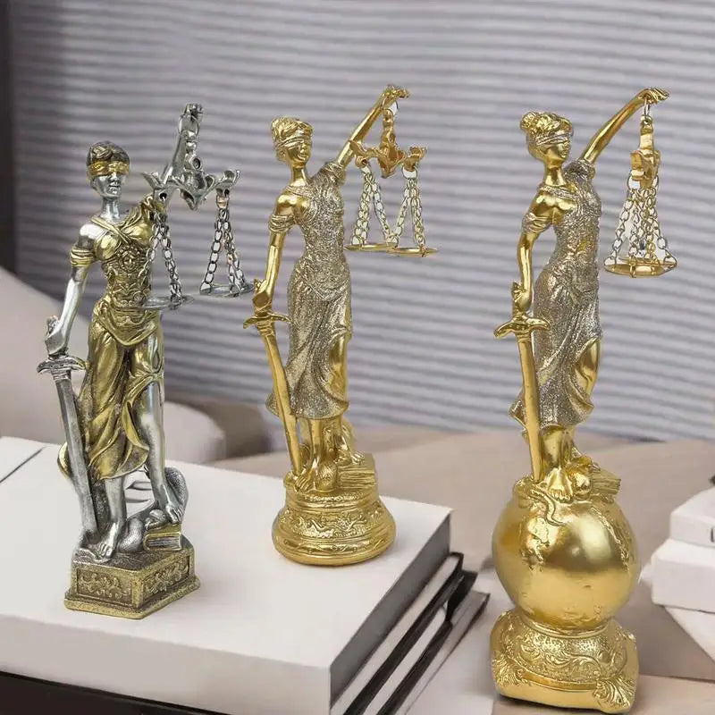 🏛️ Themis – Greek Goddess of Justice Statue | Blind Lady Justice Figurine | Mythology-Inspired Home Decor