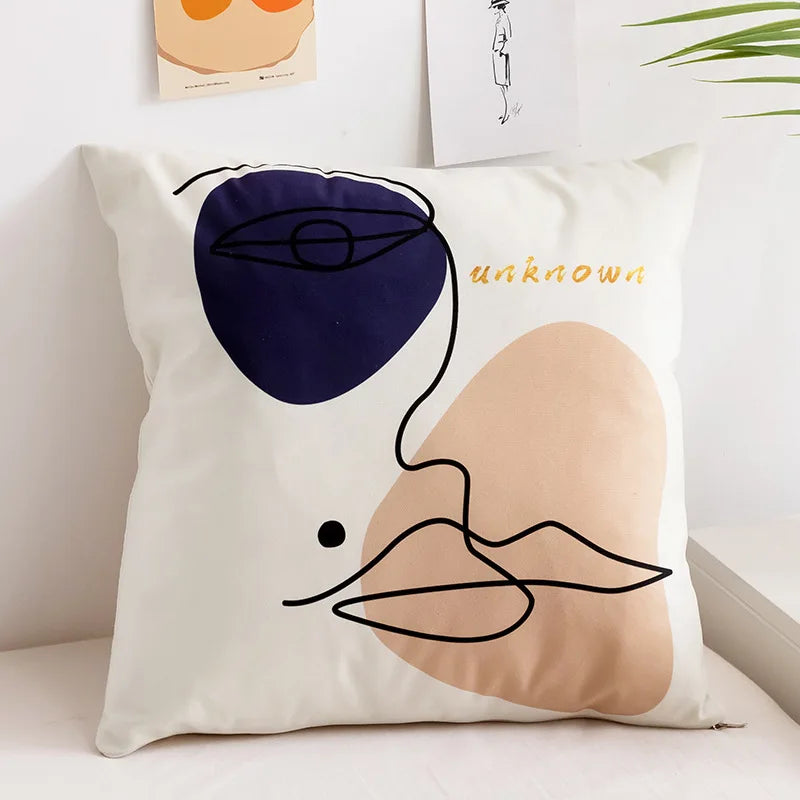Minimalist Fruit Pattern Cushion Cover – Decorative Pillow Case for Living Room Sofa