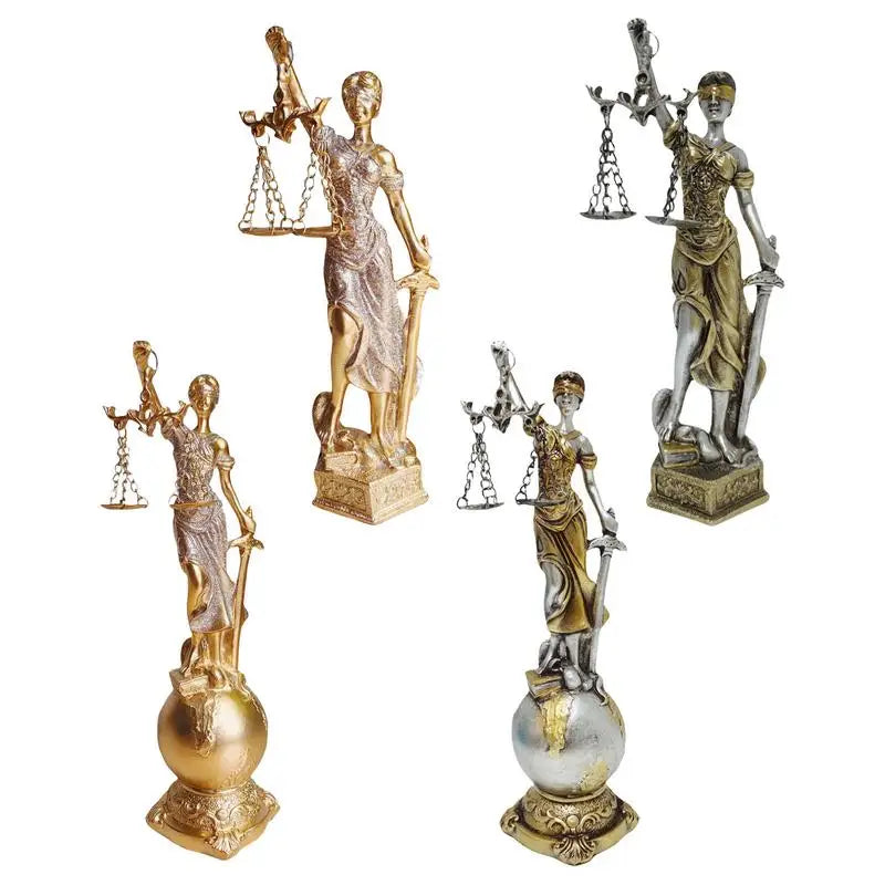 🏛️ Themis – Greek Goddess of Justice Statue | Blind Lady Justice Figurine | Mythology-Inspired Home Decor