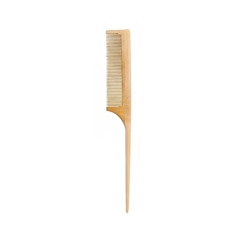 🌿 Natural Bamboo Wooden Hair Comb – Anti-Static Wide Tooth & Styling Tool