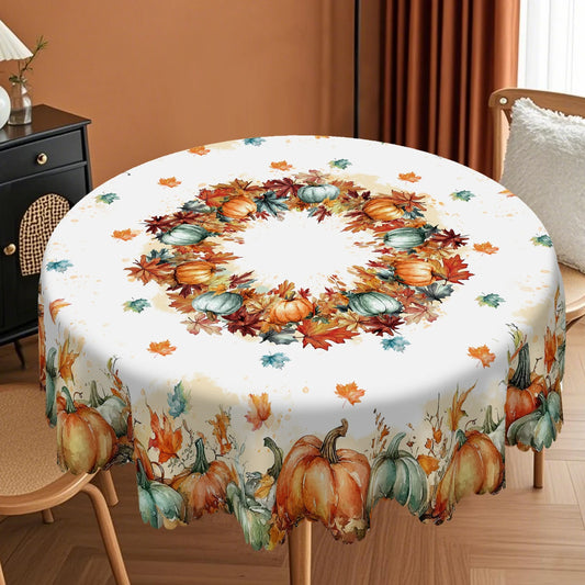 🍁🎃 Autumn Thanksgiving Themed Tablecloth (Waterproof & Oilproof) ✨