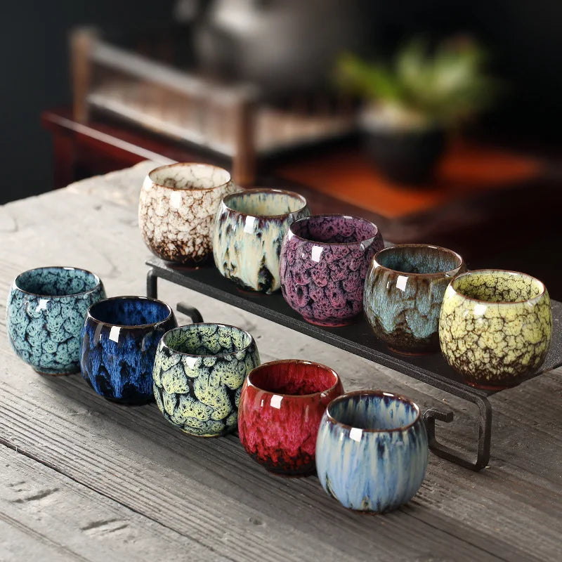 Ceramic Porcelain Tea Cup – Pottery Drinkware, Coffee & Wine Mug, 1Pc Tableware