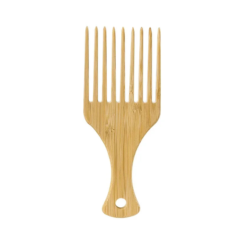 🌿 Natural Bamboo Wooden Hair Comb – Anti-Static Wide Tooth & Styling Tool