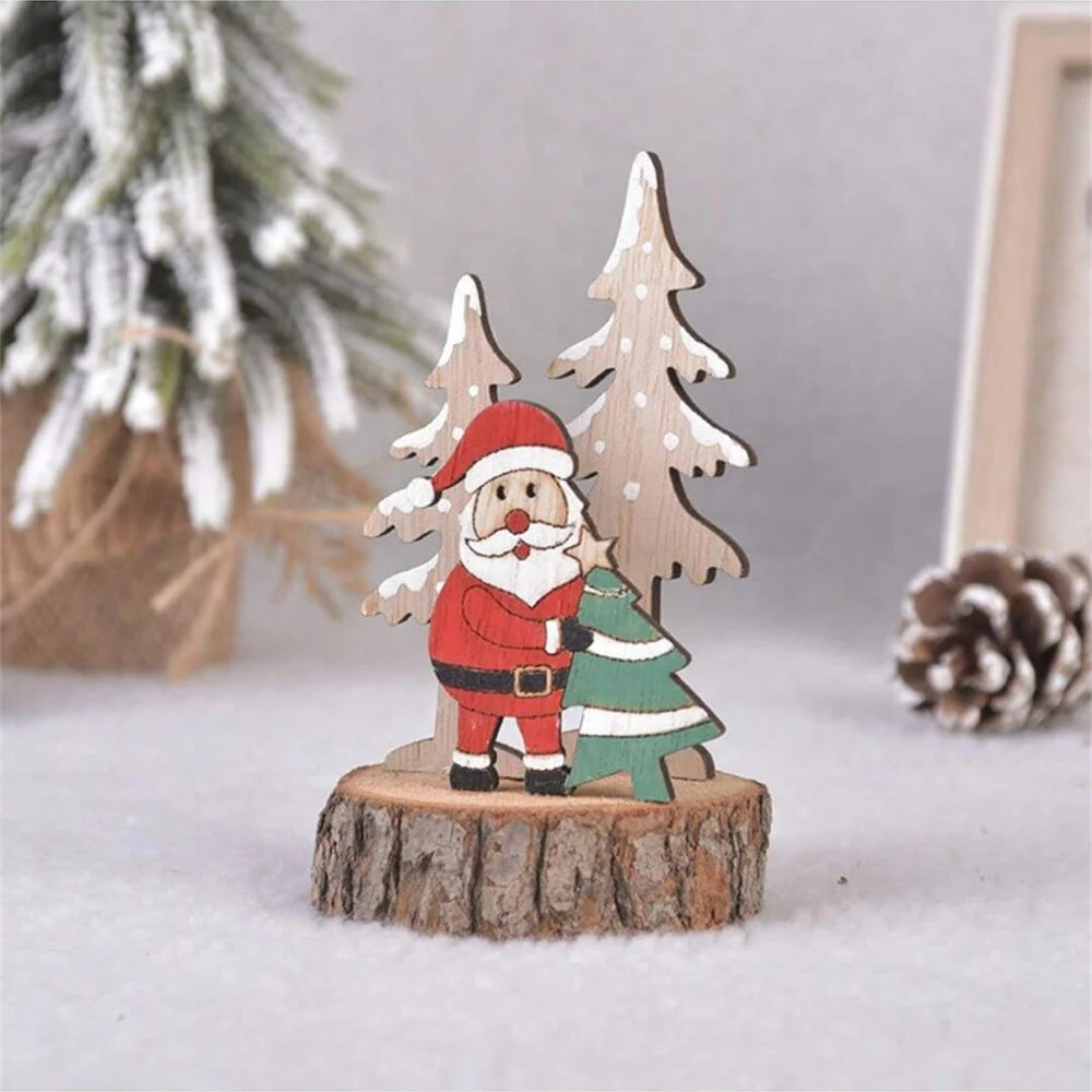 🎄✨ Mini Wooden Christmas Tree – Desktop Decoration | Wooden Ornaments for Holiday Table & Home Décor ✨🌟