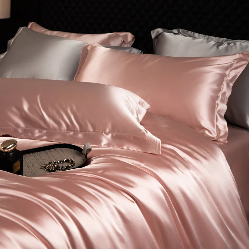 👑 100% Luxury Mulberry Silk King Bedding Set