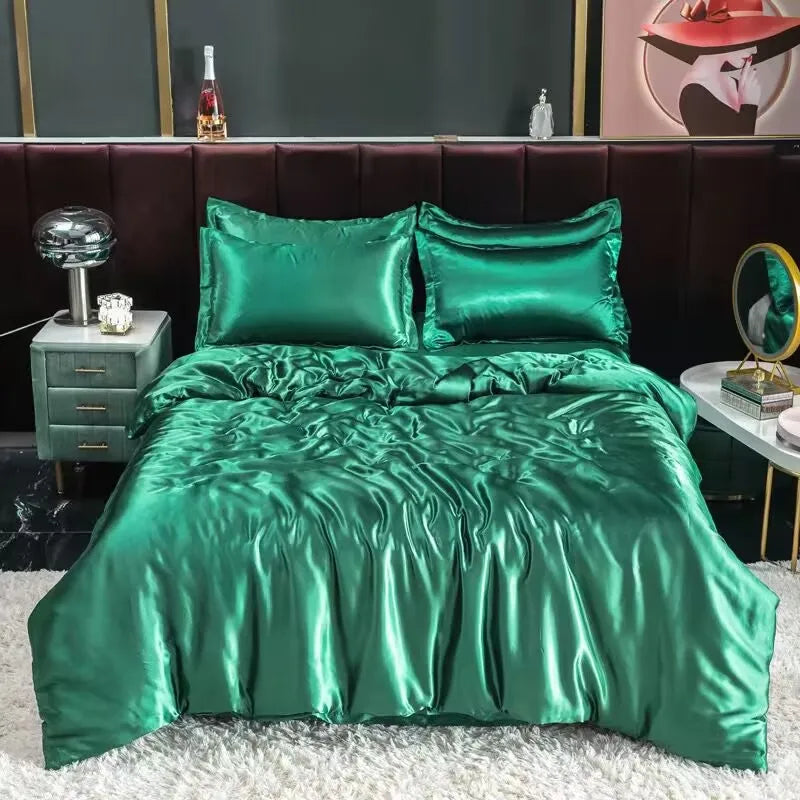 👑 100% Luxury Mulberry Silk King Bedding Set