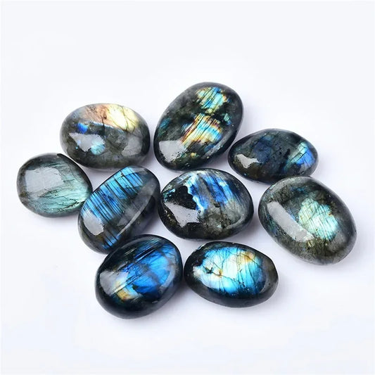 Colorful Natural Labradorite Moonstone – Shining Grey Nunatak Crystal Decoration Craft