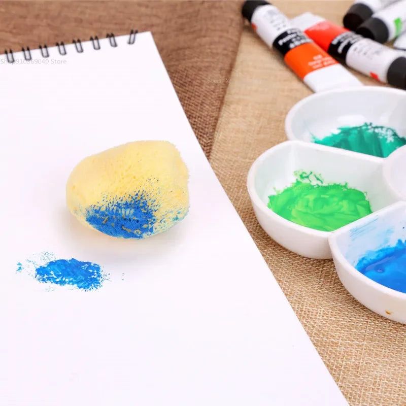 Natural Greek Sea Sponge for Watercolor Painting – Absorbent Texture Tool for Artists & Cleaning