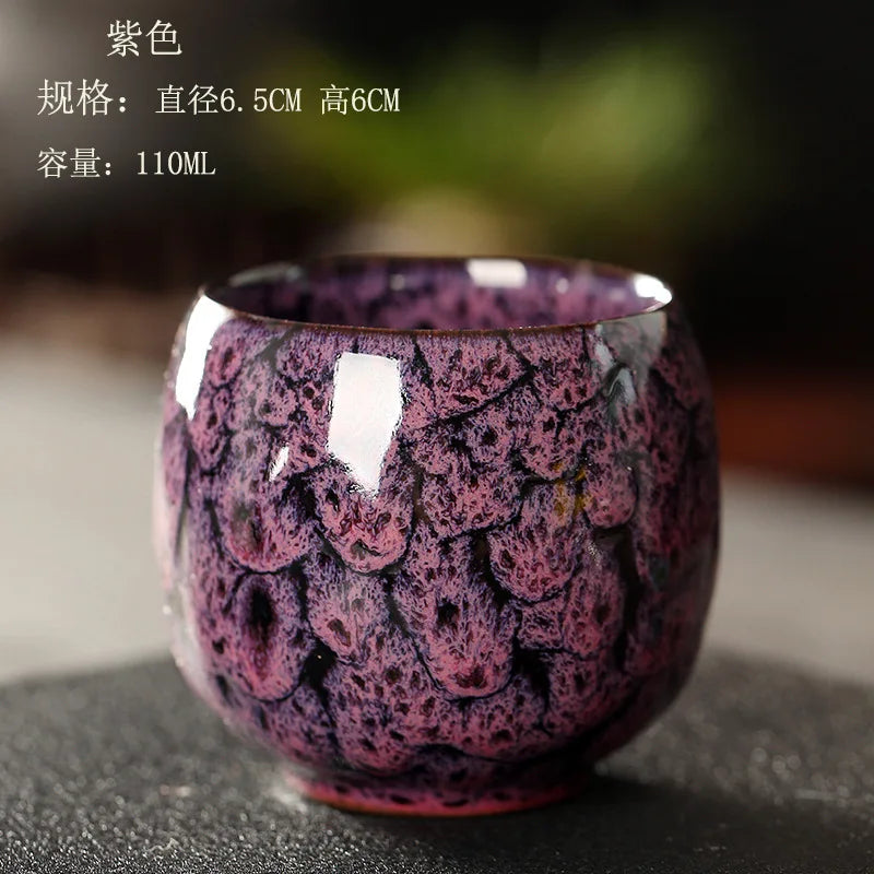 Ceramic Porcelain Tea Cup – Pottery Drinkware, Coffee & Wine Mug, 1Pc Tableware