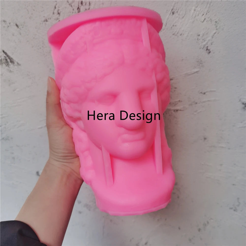 🕯️ Hera Statue Candle Mold – Greek Mythology Goddess Silicone Mould for Wax, Soap, Resin & Plaster Crafts