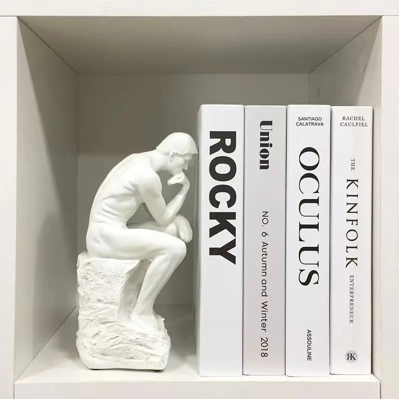 🏛️ Thinker Character Ornaments – Advanced Intelligent Ancient Greek Abstract Retro Human Statues for Home & Table Decor