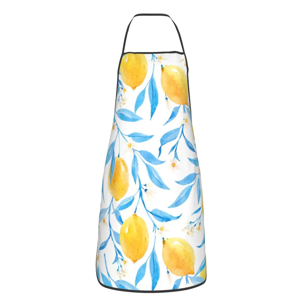 Custom Sicilian Tiles Summer Fruit Apron – Oranges & Lemons Bib for Women & Men, Unisex Kitchen Cooking Tablier