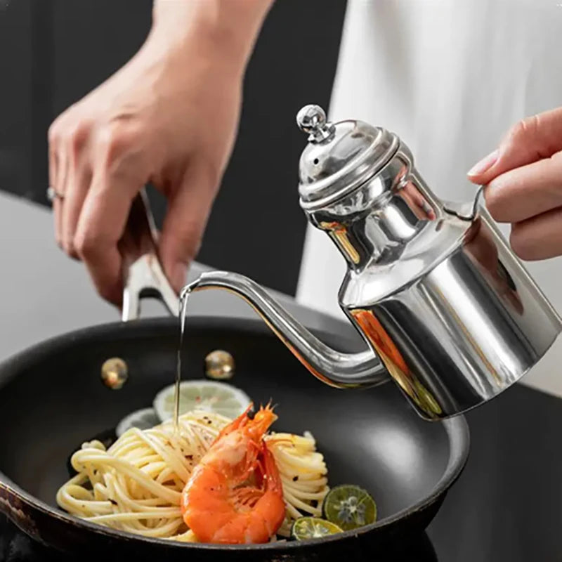 Premium Olive Oil Dispenser Bottle – Stainless Steel, Drip-Free & Easy Pouring
