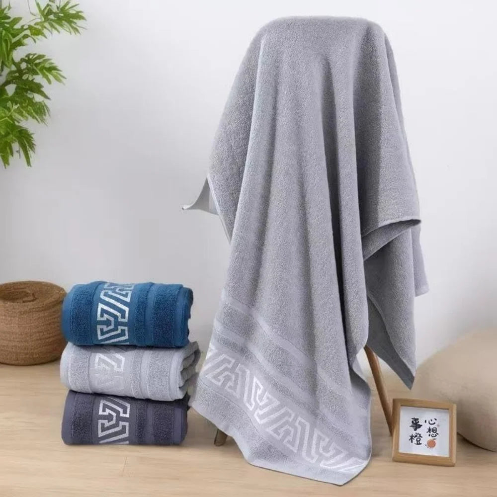 Thick 380g Pure Cotton Blend Bath Towel (70x140cm) | Ultra Soft, Highly Absorbent & Non-Shedding 🧖‍♀️