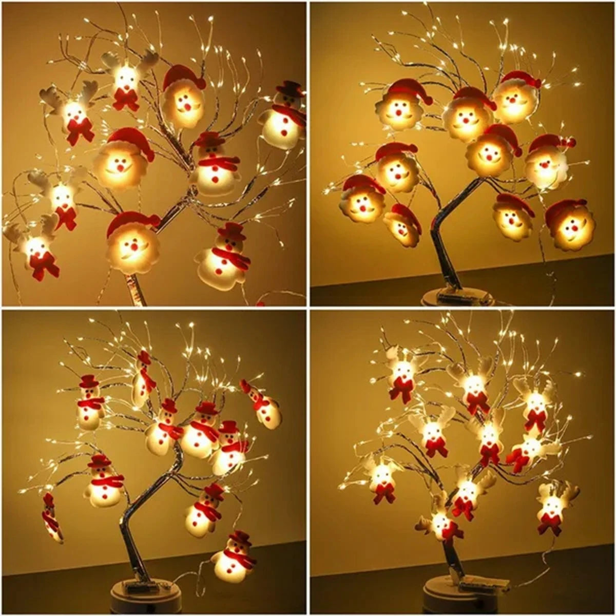 Santa Claus LED Garland String Lights 💡 | Festive Merry Christmas & Tree Decor for Home 2025 | New Year Gift Idea ✨