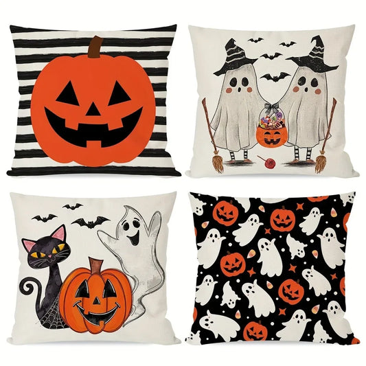🎃👻 Halloween Magic Throw Pillow Covers 🐈‍⬛✨