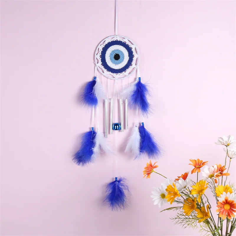 Blue Evil Eye Dreamcatcher Hanging Ornament