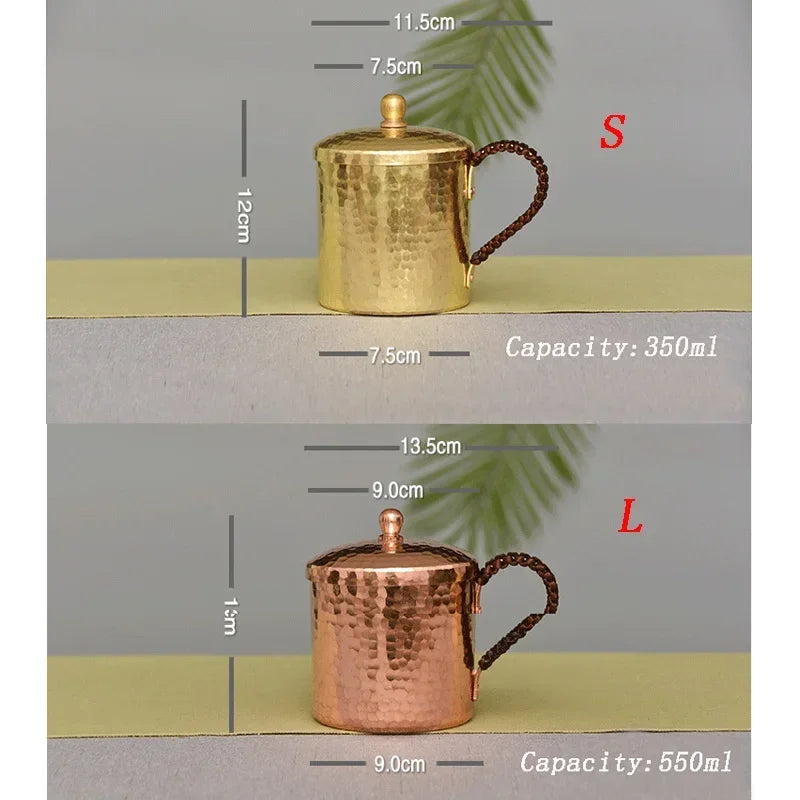Premium Mule Mug – 100% Handcrafted Pure Copper & Solid Brass with Hammered Finish