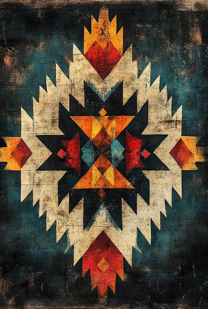 Mystical Sacred Geometry Canvas – Spiritual Wall Art Poster for Home Decor