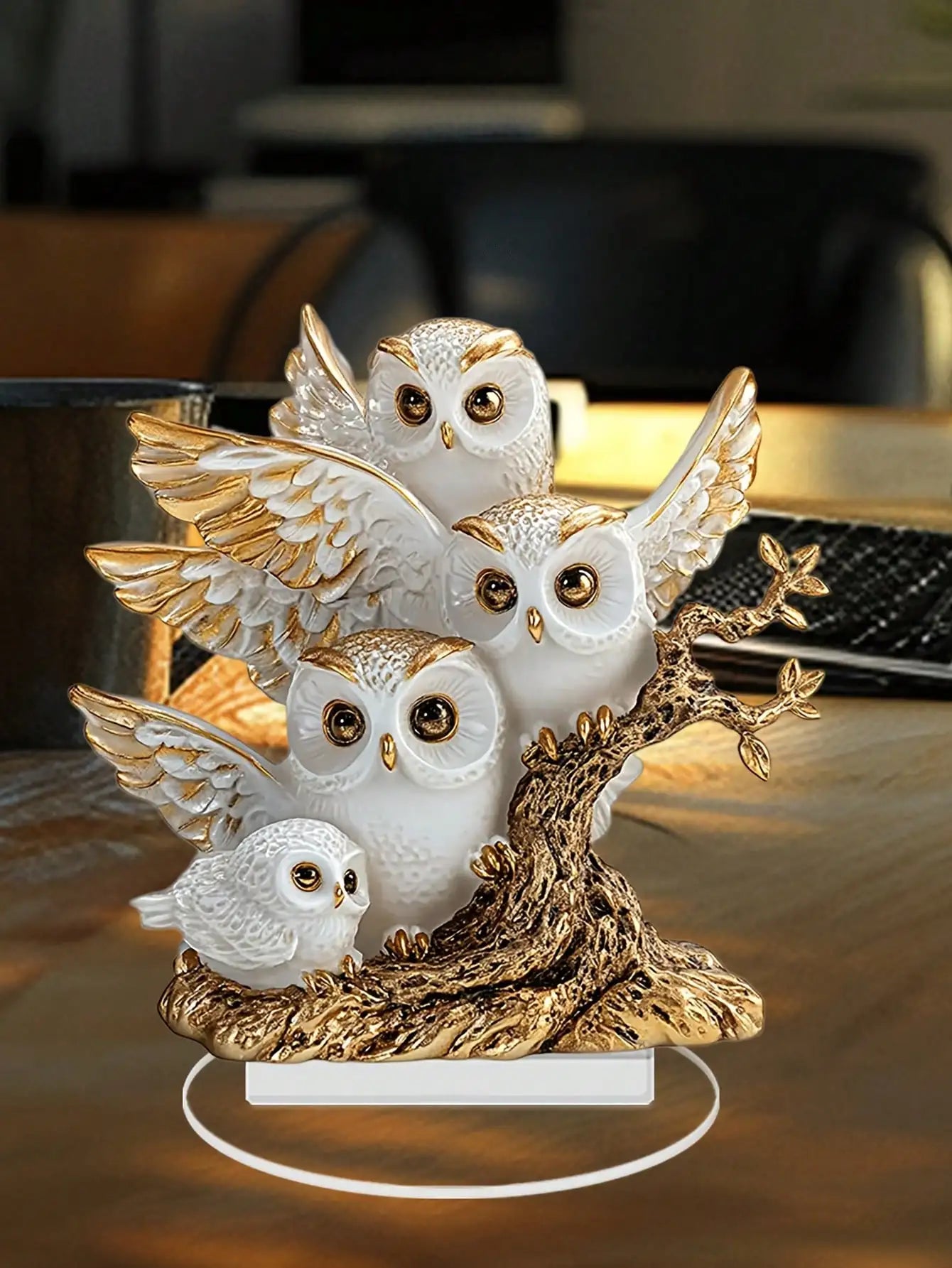🦉 Product Description – Owl Family Collectible Statue
