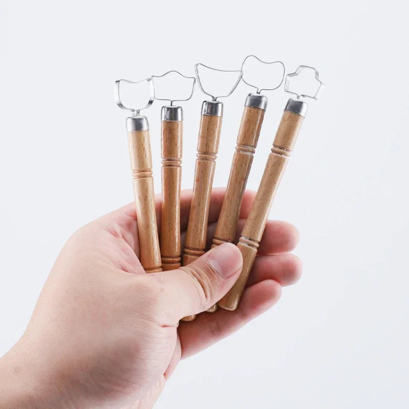 DIY Pottery Handle Tools – 5-Piece Clay Sculpting & Forming Set for Ceramics