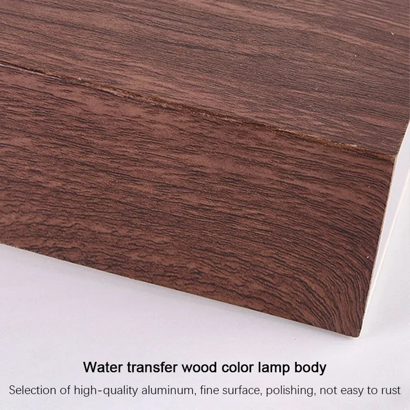 🪵 Artistic Wood Grain Wall LED Lamp (Up & Down Lighting) ✨