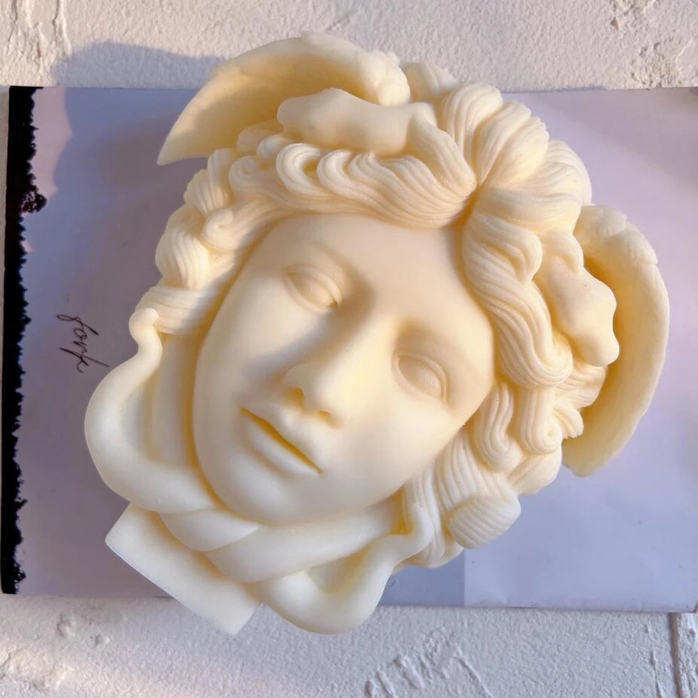 DIY Medusa Head Silicone Mold – Greek Mythology Sculpture Wax & Aromatherapy Soap Mold