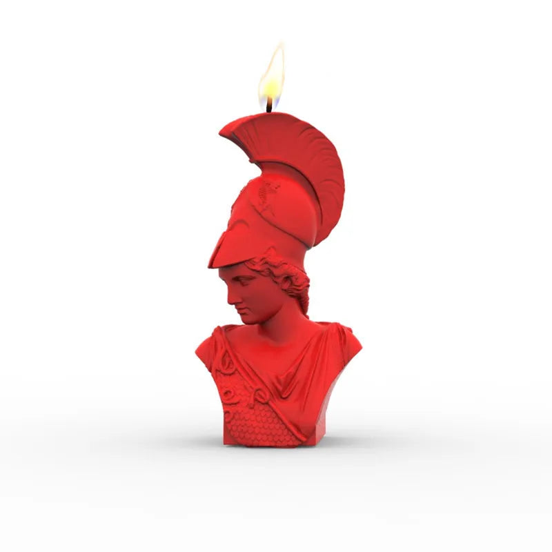 🏛️ DIY Greek Goddess Candle Mold – Hera & Athena Silicone Mould for Wax, Plaster, and Resin Crafts