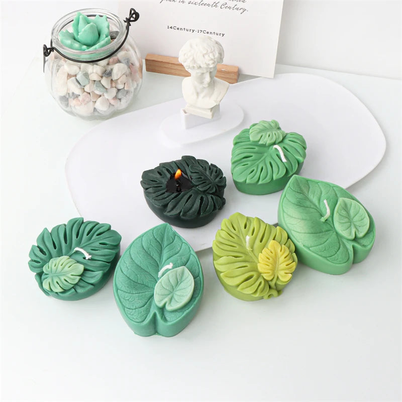 Large Turtle Leaf Silicone Mold – Perfect for Soaps, Aromatherapy & Resin Crafts
