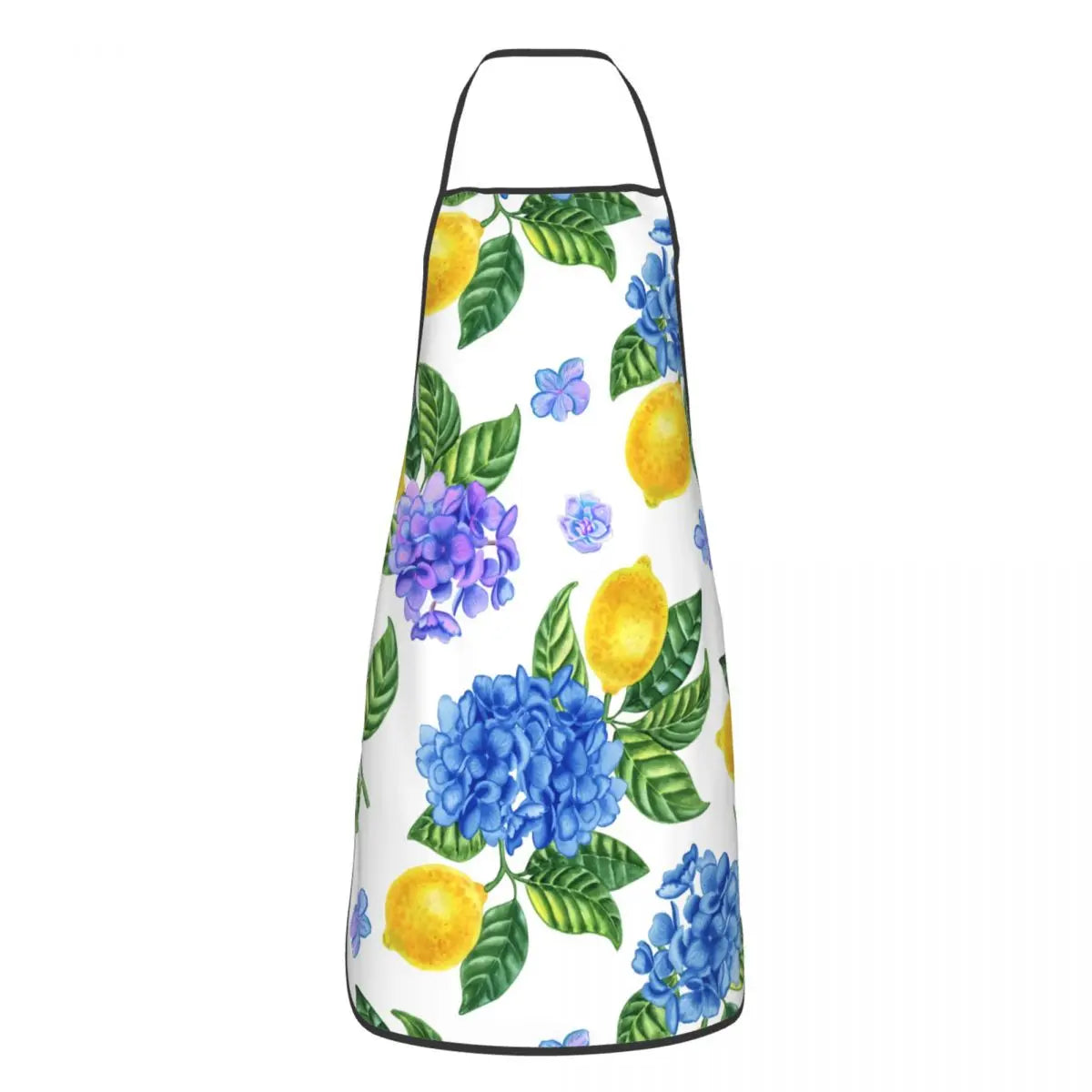 Custom Sicilian Tiles Summer Fruit Apron – Oranges & Lemons Bib for Women & Men, Unisex Kitchen Cooking Tablier