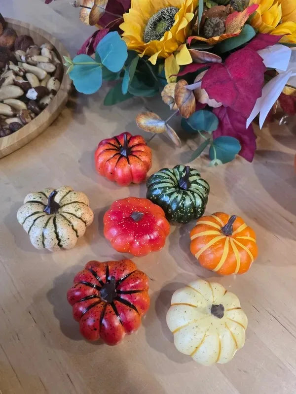 🍂 Mini Artificial Foam Pumpkins (10-Pack) 🎃