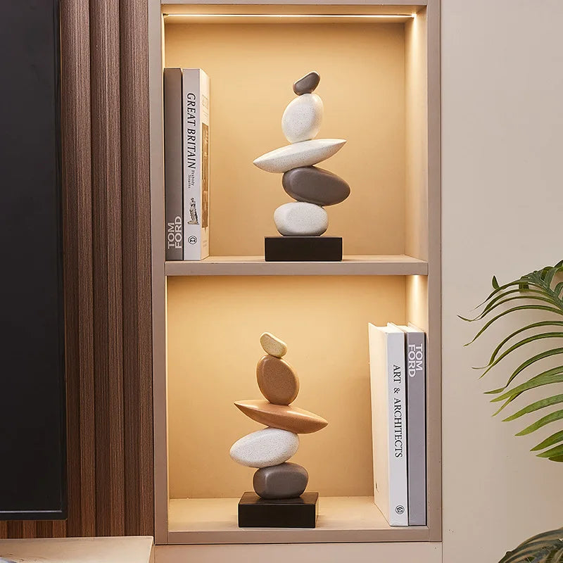 Modern Resin Figurine – Minimalist Aesthetic Sculpture for Living Room & Home Decoration