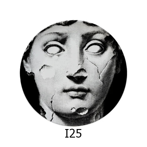 🎭 Artful Facial Decoration Ceramic Plate - European Style Display