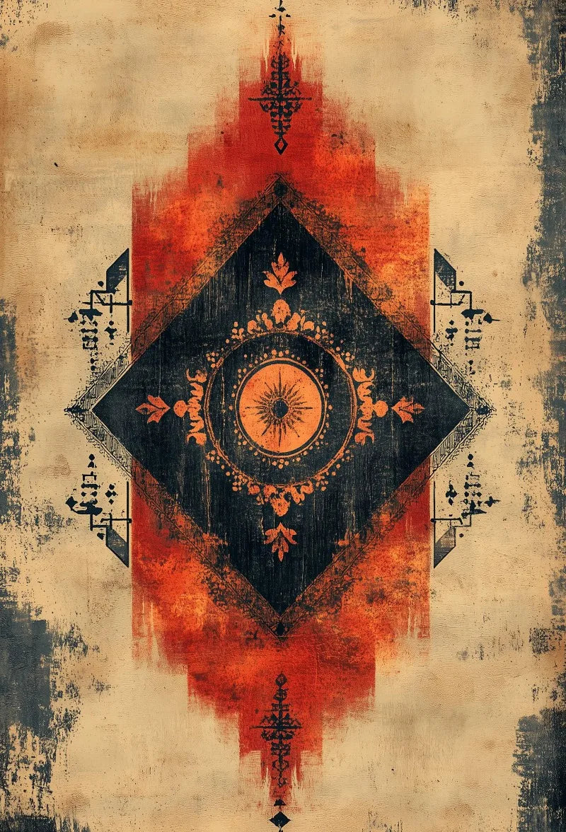 Mystical Sacred Geometry Canvas – Spiritual Wall Art Poster for Home Decor